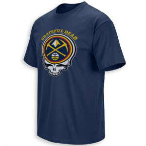 GRATEFUL DEAD DENVER NUGGETS SHIRT – Steal Your Face & Basketball Dancing Bears Two Sided Tee F