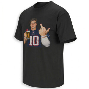 PATRIOTS #10 MIDDLE FINGER SHIRT – New England Beer & Cigarette Meme Tee