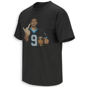 BRYCE YOUNG MIDDLE FINGER SHIRT – Panthers #9 Rebel Meme Tee