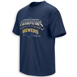 NATIONAL LEAGUE CHAMPIONS SHIRT – Milwaukee Brewers 2026 Silver 3D Tee