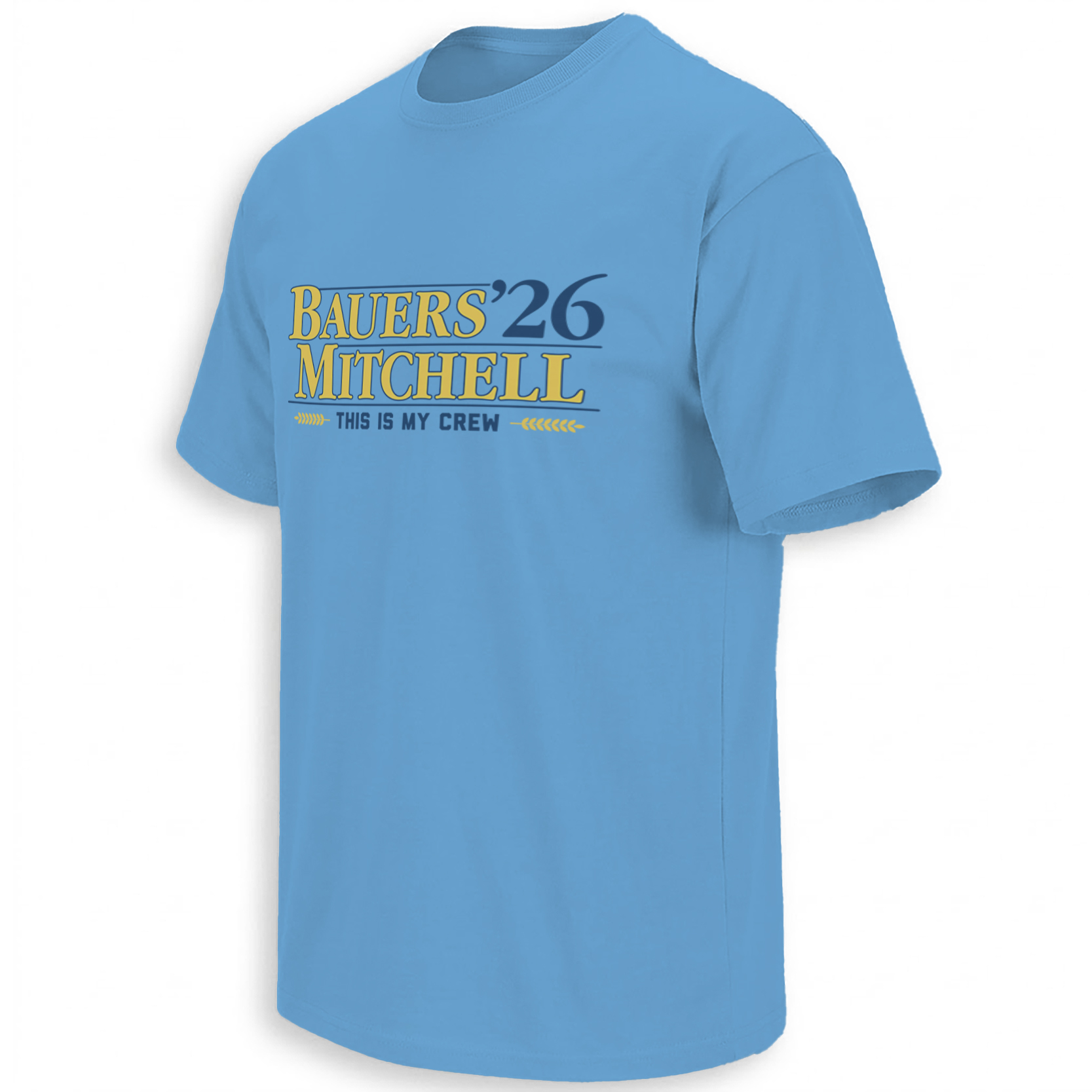 BAUERS MITCHELL ’26 SHIRT – Brewers This Is My Crew Campaign Tee BAUERS MITCHELL ’26 SHIRT – Brewers This Is My Crew Campaign Tee